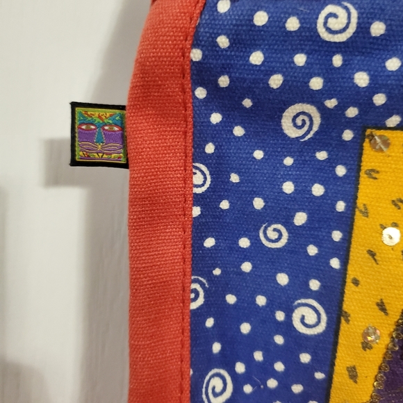 Laurel Burch small  Cat Hand Tote - Picture 4 of 7